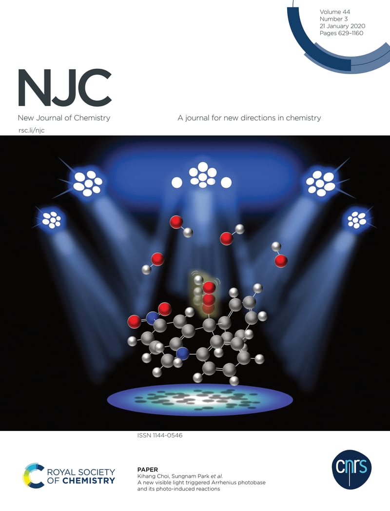 New Journal of Chemistry cover, 2020